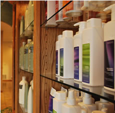 A full line of hair care products and body lotions.